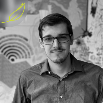 black and white headshot of Chris Mendes